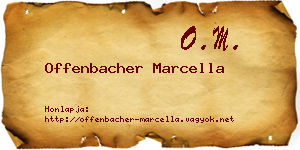 Offenbacher Marcella névjegykártya